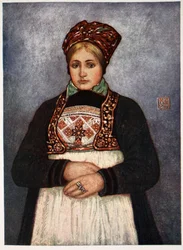 Landmädchen, Bergen District, 1905